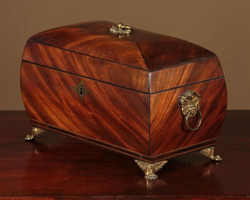 Georgian Mahogany Tea Caddy C.1820