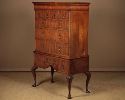 Queen Anne Style Chest on Stand C.1920.