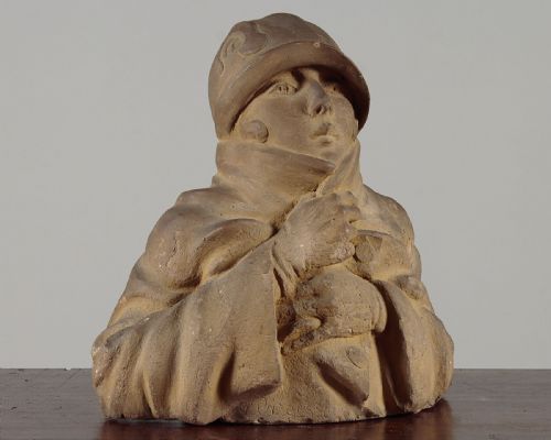 Art Deco Terracotta Bust C.1925