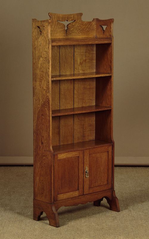 Small Arts & Crafts Open Bookcase C.1900