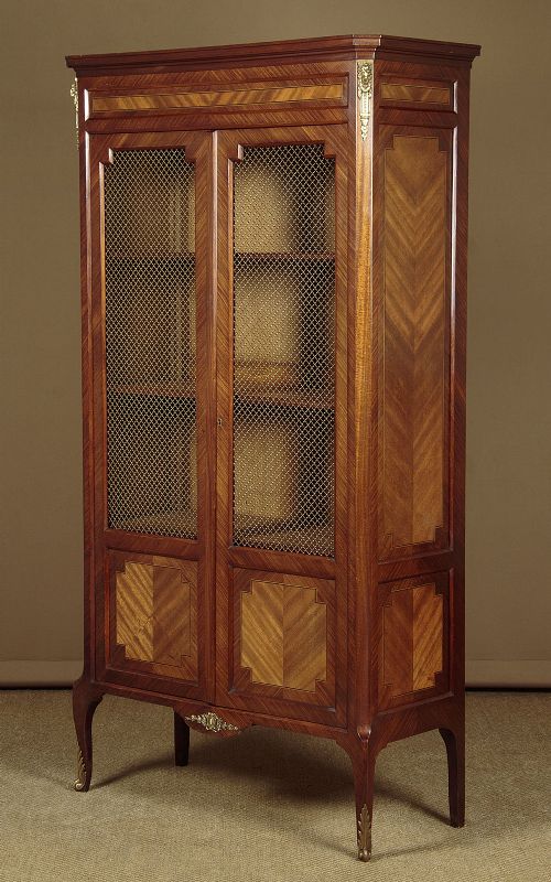 French Brass Mounted Tulipwood Bookcase C.1930