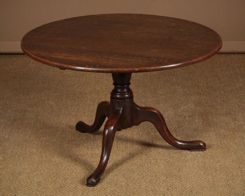Low Oak Tripod Table C.1800