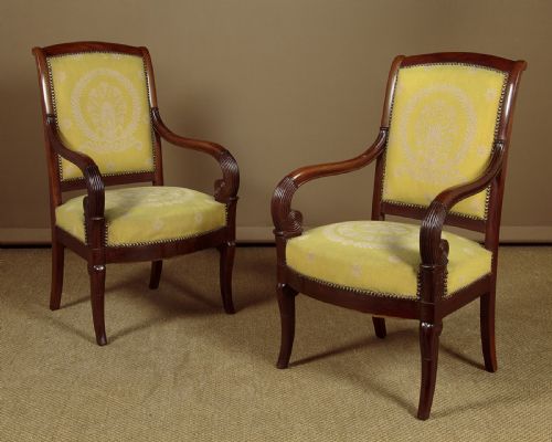 Pair of French Empire Armchairs C.1830