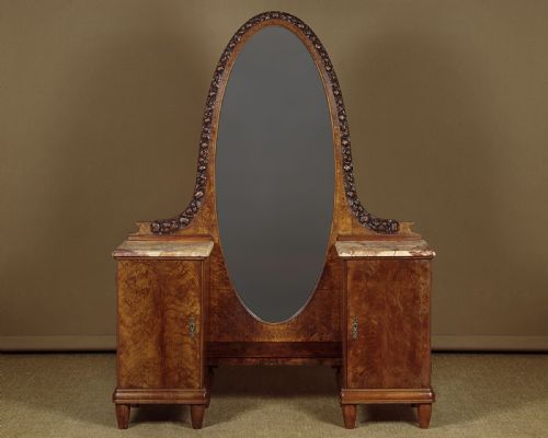 Art Deco Burr Walnut Dressing Table C.1930