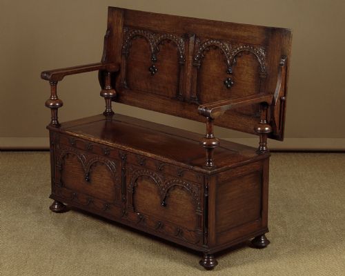 Oak Monk’s Bench C.1920