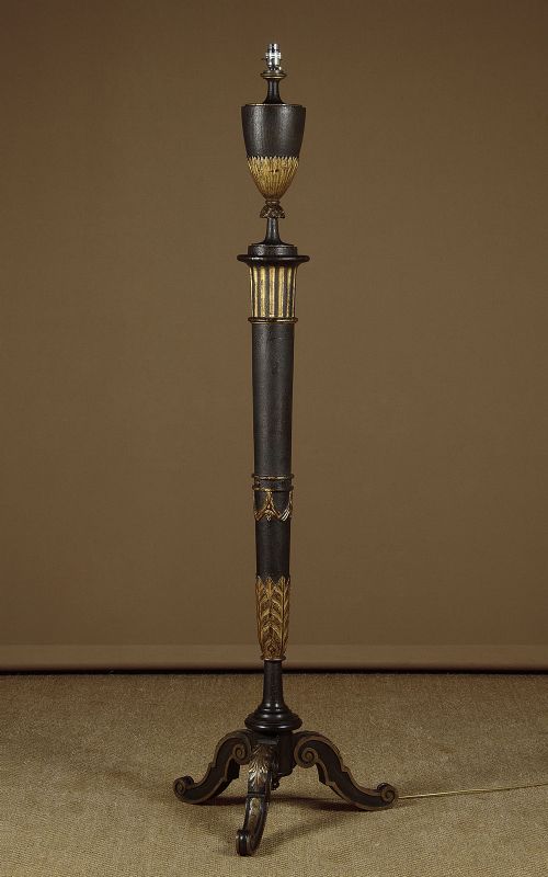 Painted & Gilded Standard Lamp C.1930