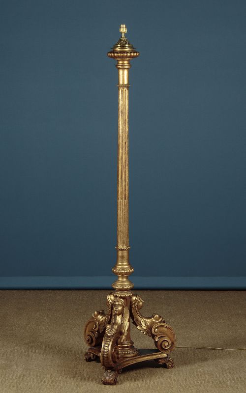 Large Giltwood Standard Lamp C.1930