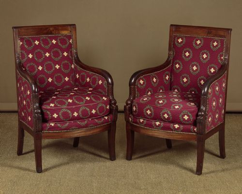 Pair of French Empire Armchairs C.1890