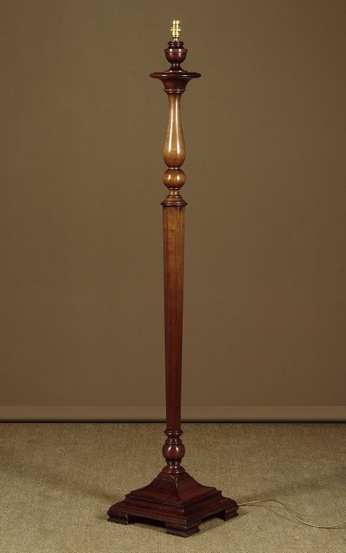 Art Deco Mahogany Standard Lamp C.1930