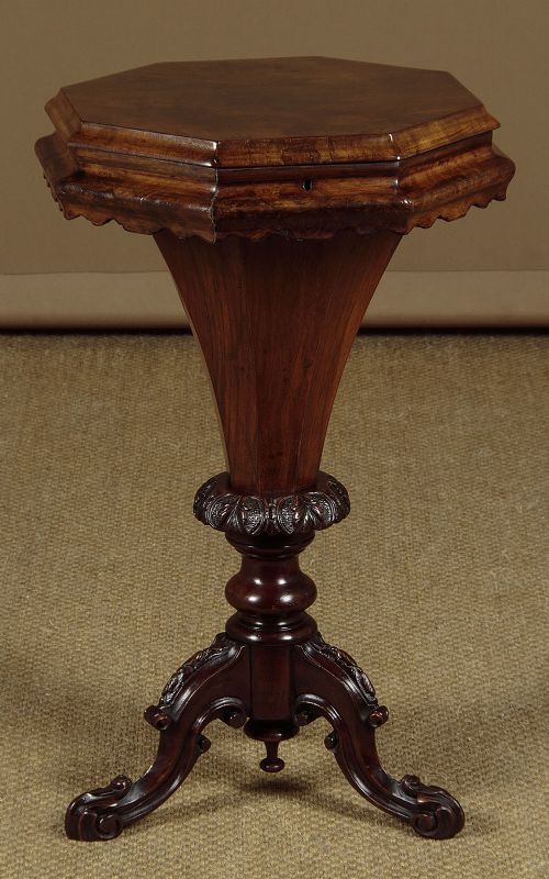 Burr Walnut Sewing Table C.1870