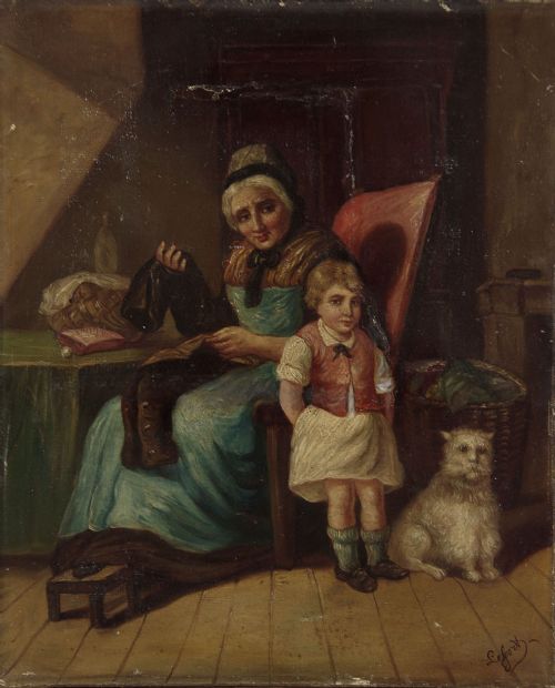 Naive Oil Painting C.1890