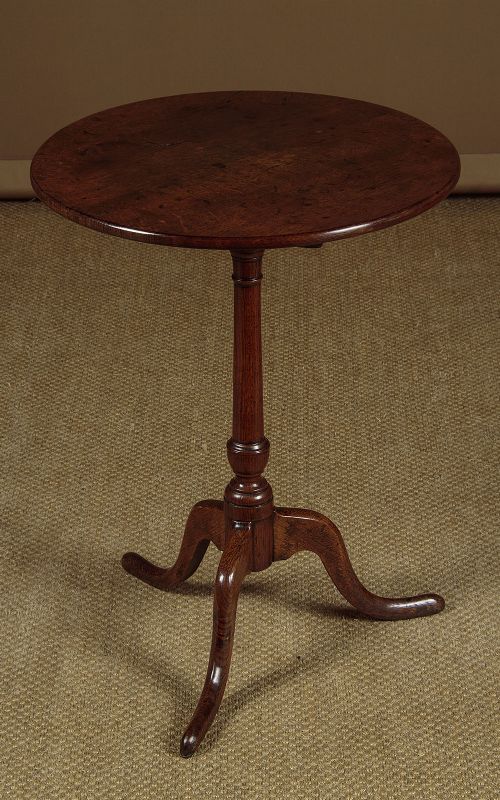 Small Georgian Oak Tripod Wine Table C.1800