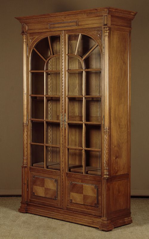 Tall Walnut Bookcase C.1900
