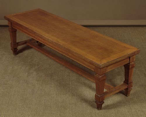 Oak Bench or Window Seat C.1900