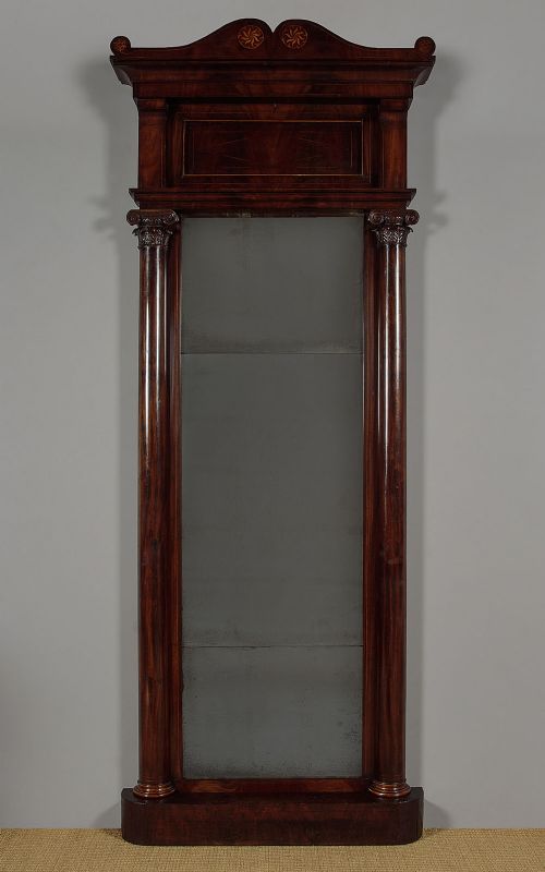 Very Tall Empire Style Mirror C.1830
