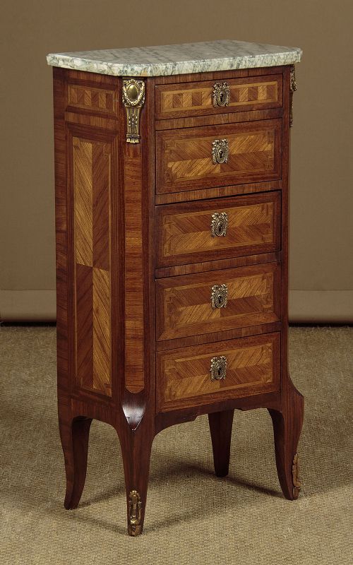 Small Marble Top Bank of Drawers C.1910