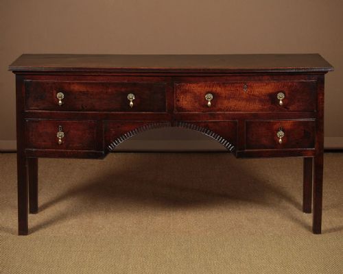 Small Georgian Oak Dresser Base C.1800.