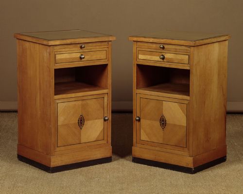 Pair of Satinwood Bedside Cabinets C.1925