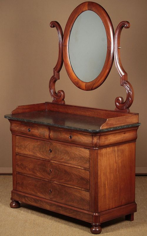 Marble Top Dressing Table Chest of Drawers C.1830.
