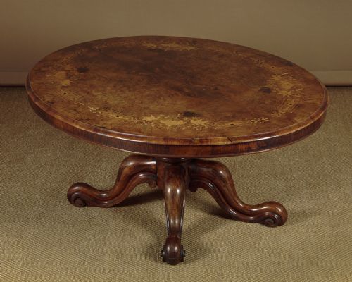 Inlaid Walnut Coffee Table C.1870