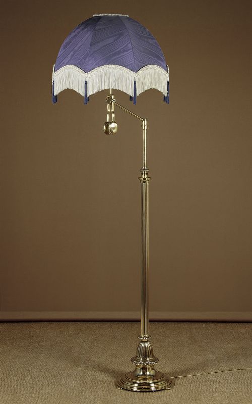 Adjustable Brass Standard Lamp C.1890
