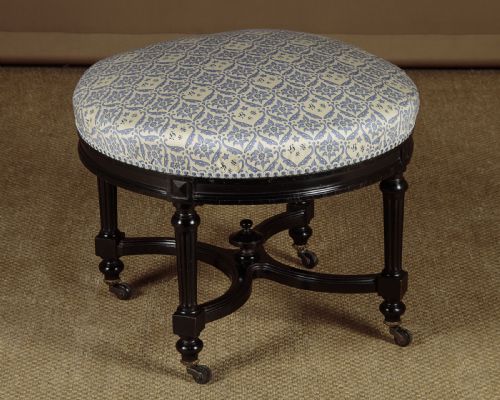Ebonised Dressing Stool C.1880