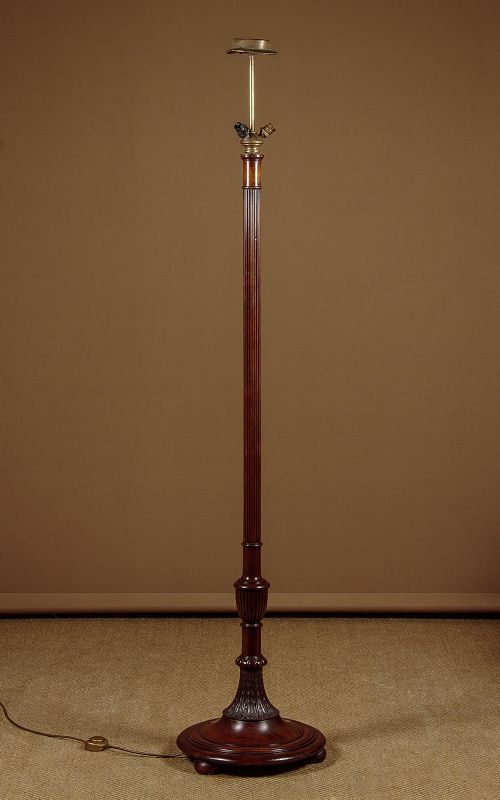 Mahogany Standard Lamp C.1930