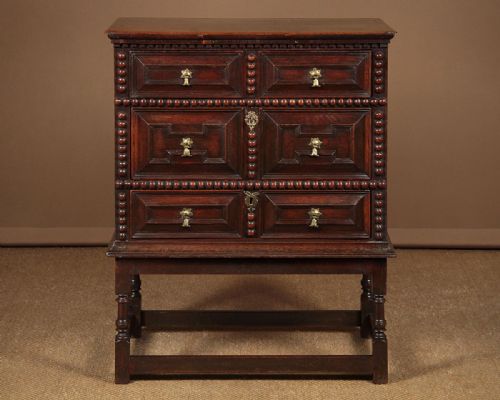 Small Oak Chest on Stand C.1820