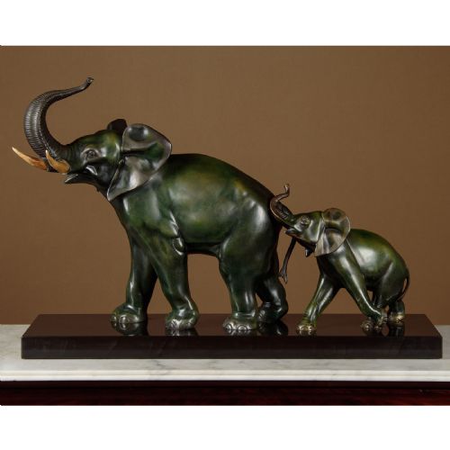 Art Deco Elephant Sculpture by Irene Rochard C.1930.