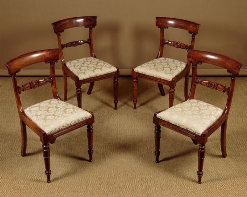 Set of Four Regency Rosewood Dining Chairs C.1830