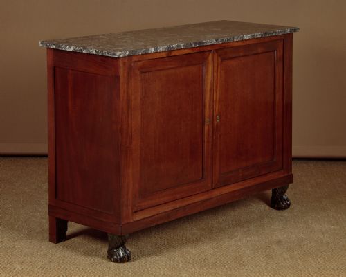 Marble Top Mahogany Side Cabinet C.1830