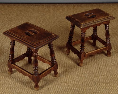 Pair of Oak Joint Stools C.1880