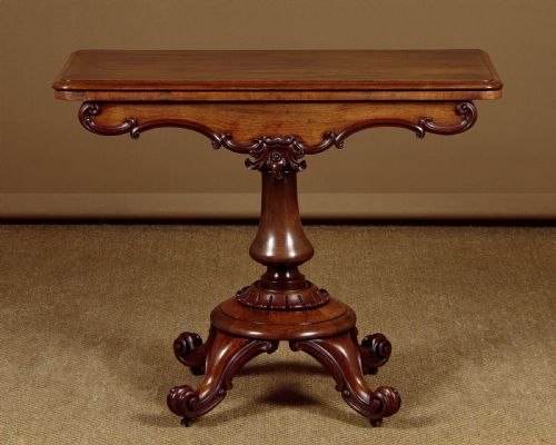 Regency Rosewood Fold Over Supper Table C.1830