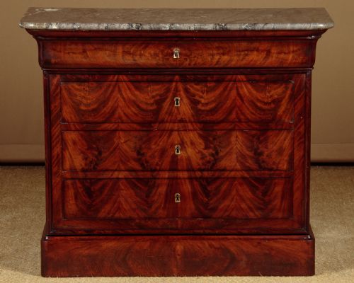 Small Mahogany Marble Top Commode C.1840