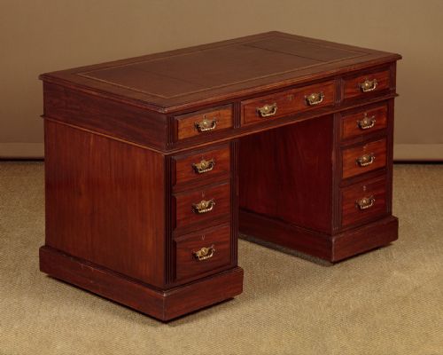 Walnut Pedestal Desk C.1910