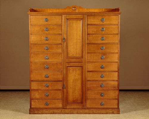 Large Oak Filing Cabinet C.1910.