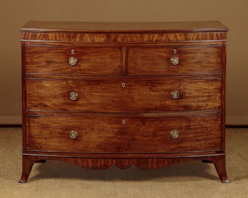 Bow Front Mahogany Chest of Drawers C.1820