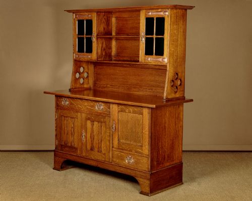 Arts & Crafts Oak Dresser C.1900