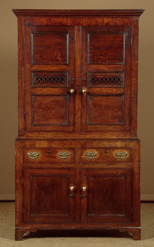 Welsh Oak Bread & Cheese Kitchen Cupboard C.1810