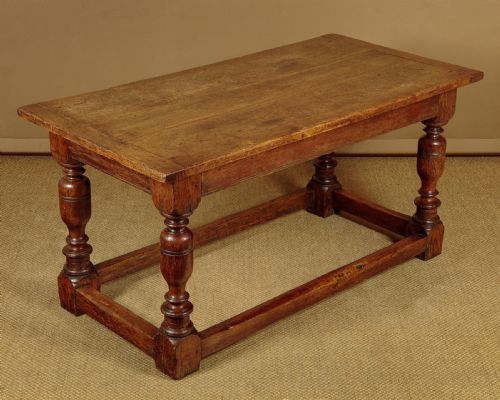 Small Oak Refectory Dining Table C.1890
