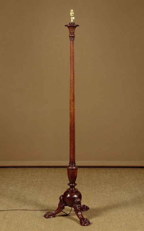 Mahogany Standard Lamp C.1930