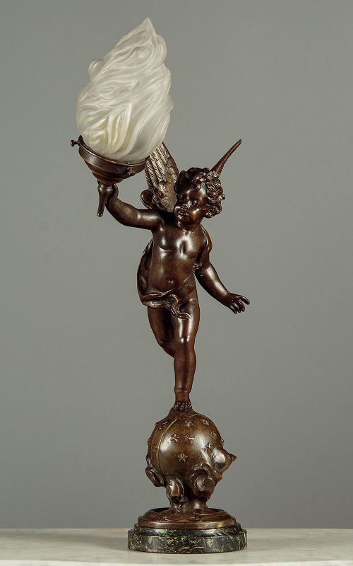 Cherub Figure Table Lamp C.1920