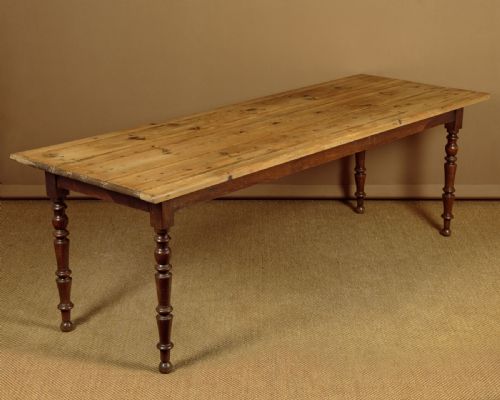 Pine & Oak Dining Table C.1890