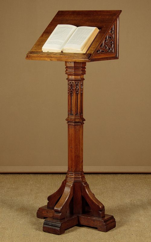 fig 1. Gothic Oak Lectern c.1880