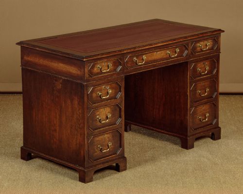 Oak Pedestal Desk C.1920