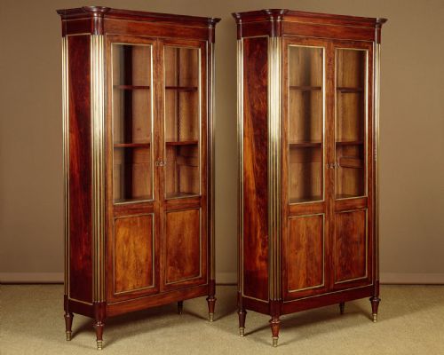 Pair of French Mahogany Bookcases C.1880