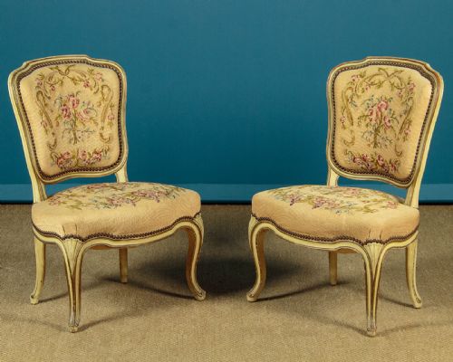 Pair of Painted Side Chairs C.1930