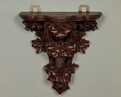 Carved Oak Wall Bracket C.1880