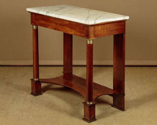 French Empire Marble Top Console Table C.1820