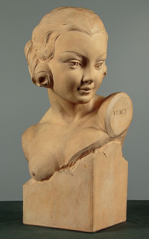 Art Deco Terracotta Bust of a Woman C.1930